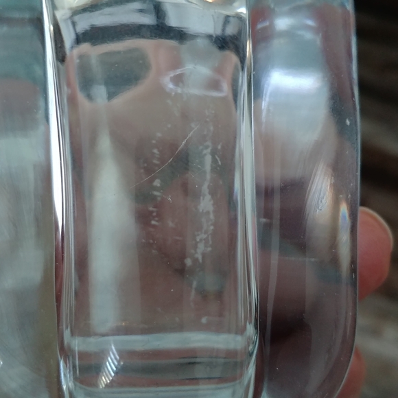 Orrefors Nils Landberg Signed Ice Blue Glass Vase Or Candle Holder From Sweden. - Picture 7 of 7